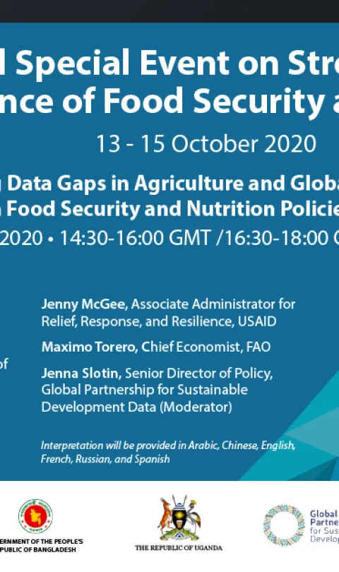 Committee for World Food Security side event, "Addressing Data Gaps in Agriculture and Global Coordination Efforts to Strengthen Food Security and Nutrition Policies in Response to COVID-19"