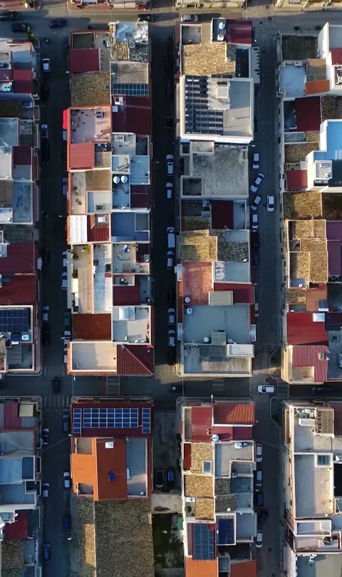 Aerial view of a city 