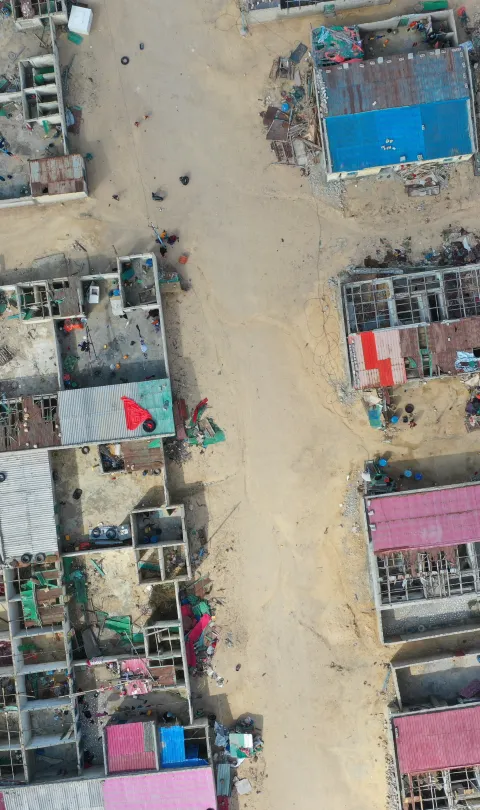 Aerial view of Hafun City, it shows how Cyclone Gati destroyed homes. Credit: Faaris Adam/Global Partnership for Sustainable Development Data