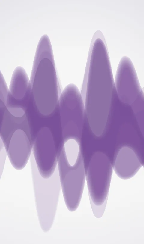 Purple wave graphic