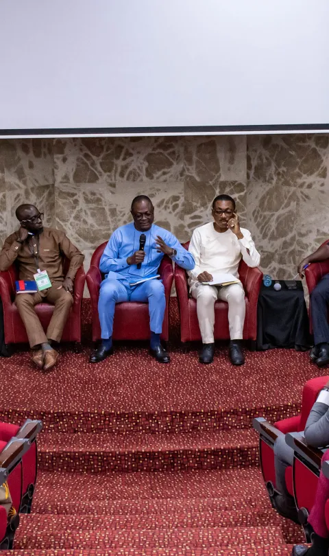 Panel discussion at the event on Ghana's poverty and food insecurity