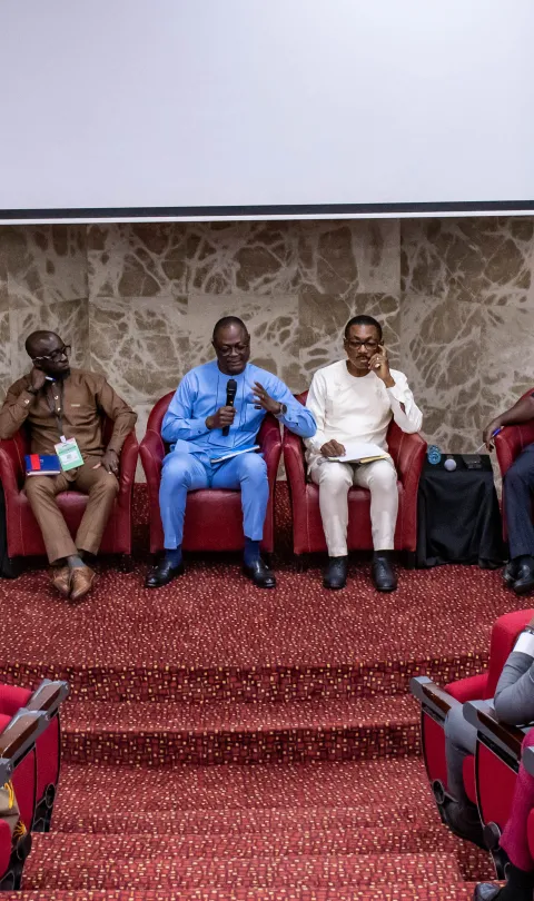 Panel discussion at the event on Ghana's poverty and food insecurity