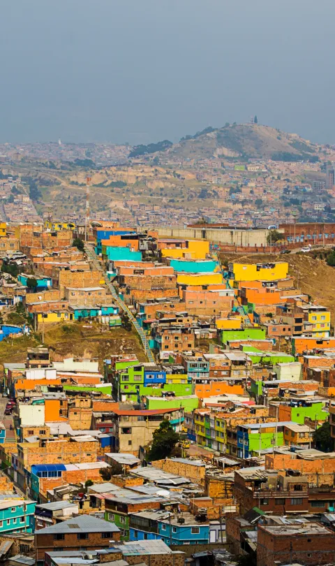 Colorful houses in Bogota
