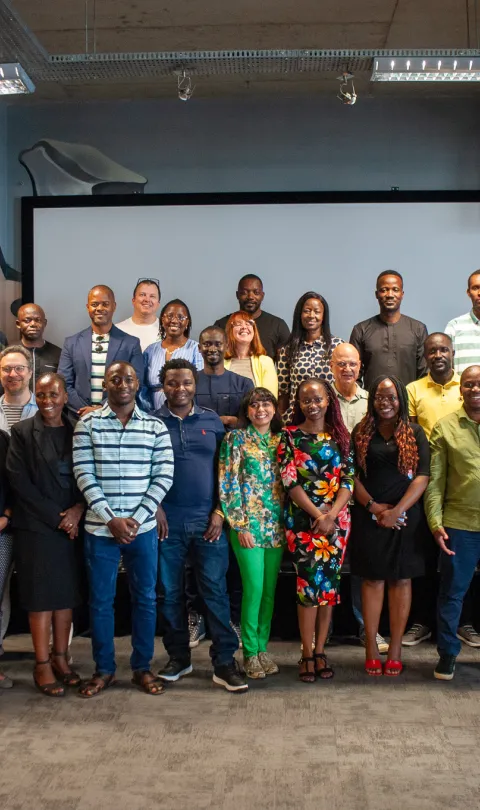 Group photo of participants at the Data Narratives for Climate and Health in Africa event in Cape Town, South Africa, in October 2024