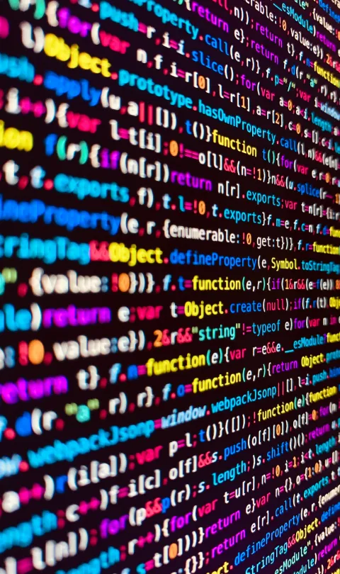 Code on a computer