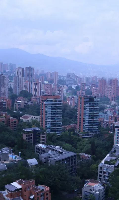 View of the cityscape of Medellin, Colombia