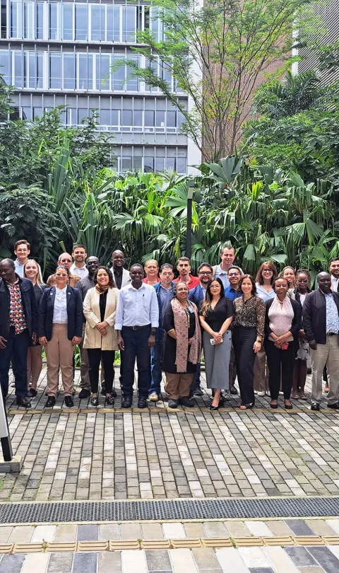 Members of the Global Partnership team and partners at the UN World Data Forum 2024