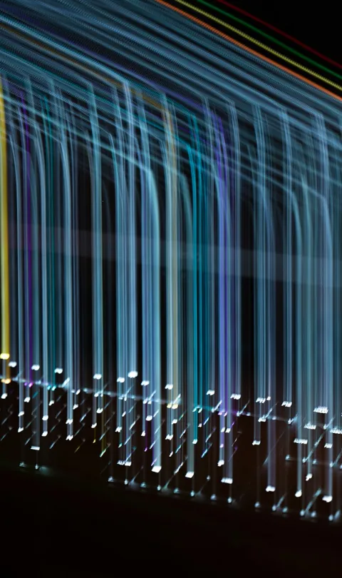 Long exposure of colored lights / Unsplash - Adrien
