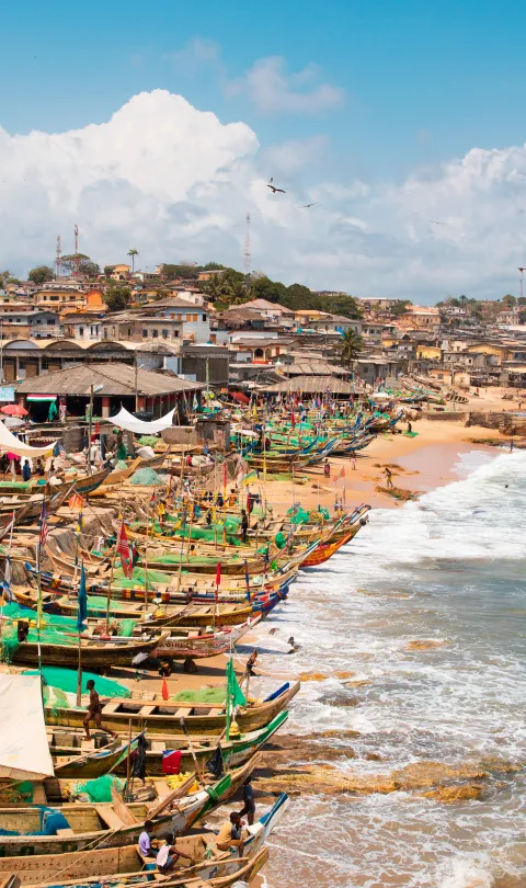 Cape Coast Ghana Atlantic Ocean view