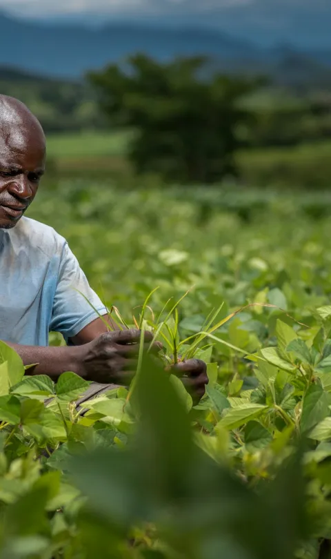 Soybean farmer - Richard Nyoni/Unsplash