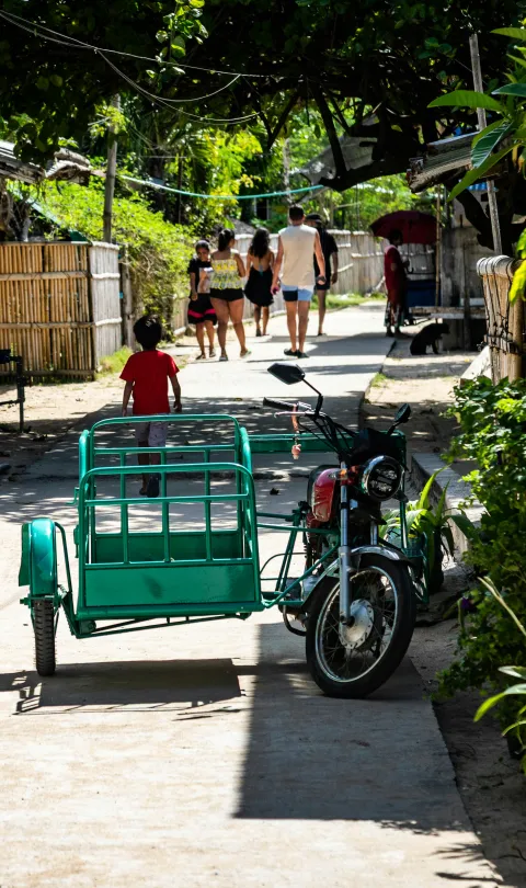 Village road in Philippines