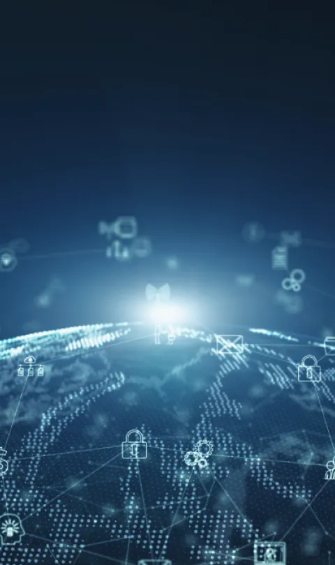 Digital Data Network Connections by kanawatTH