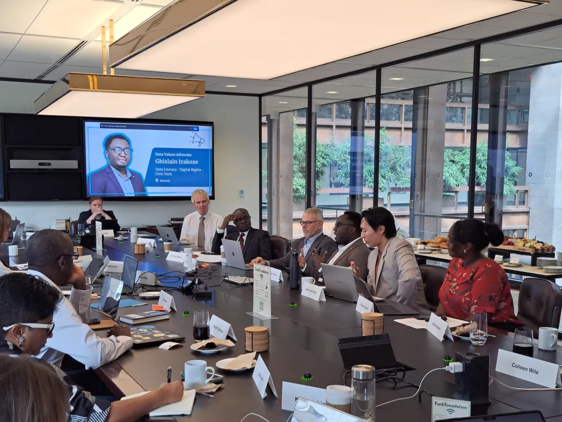 Data Values Advocates presenting at the Global Partnership Board meeting Sept 2024