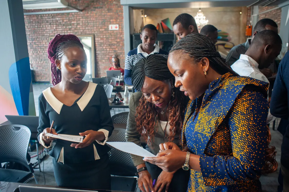 Participants at the Data Narratives for Climate and Health in Africa workshop in Cape Town, South Africa, October 2024. Photo by Carl Teffo.