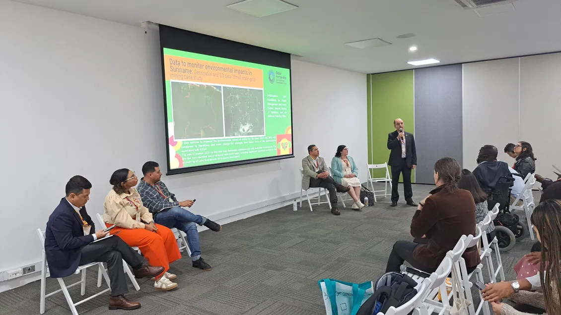 Fredy Rodriguez, Senior Latin America and the Caribbean Regional Manager at the Global Partnership, shares insights from our collaborative project in Suriname using earth observation data at the UN World Data Forum 2024.