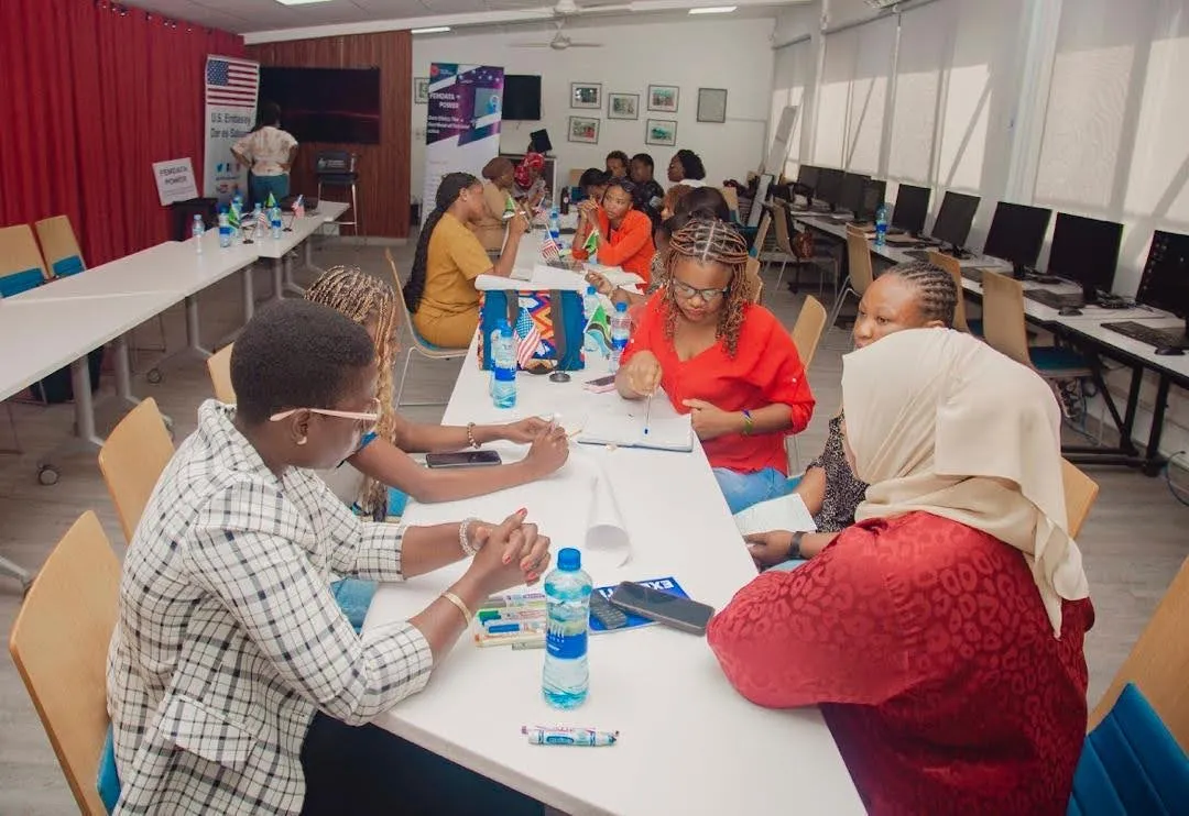 Participants at the FemData Power Project workshop on strengthening data processes, ran by Navina Mutabazi, a Data Values Advocate