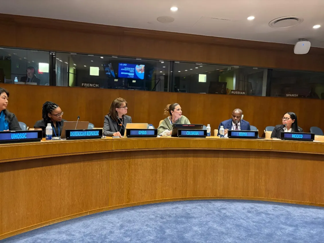 Global Partnership and APC-Colombia side event at UNOSC