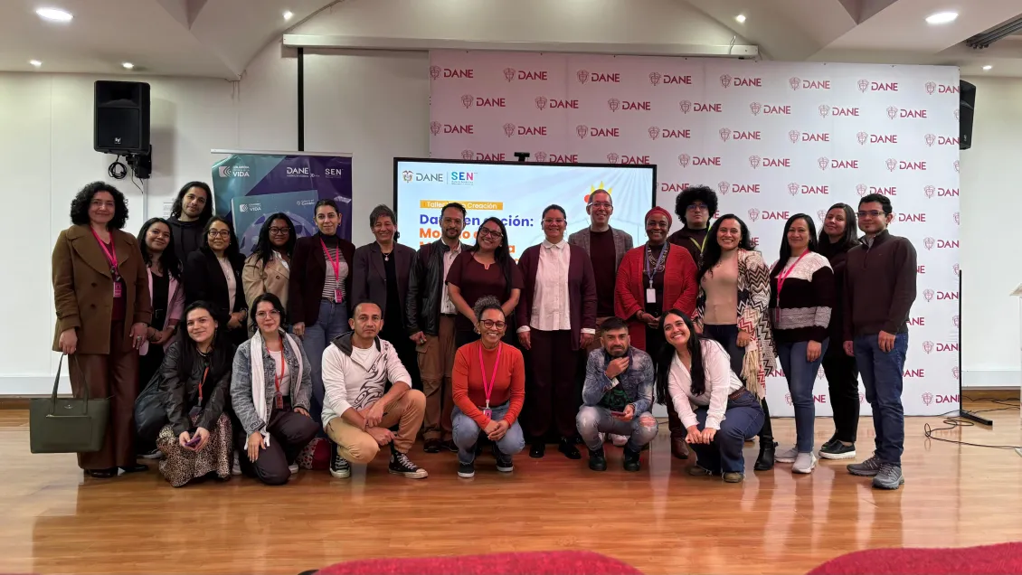Participants at the national workshop for advancing citizen data in June 2025, hosted by DANE Colombia. Part of the MIDN initiative.