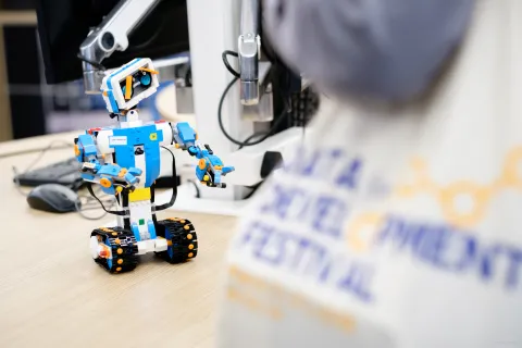 Robot at event