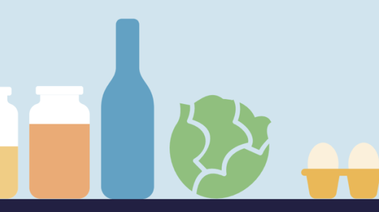 graphic of a pantry shelf