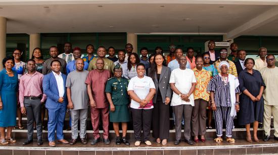 Participants at Ghana's national validation workshop for evaluating the data gaps and advancing inclusive data practices to tackle FGM, in April 2025.
